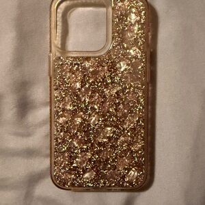 Glittery Rose Gold Phone Case
